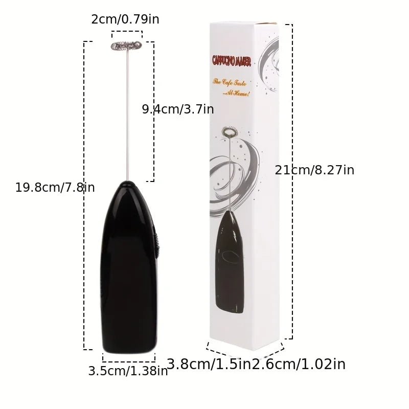 WhiskEase Mini Cordless Milk Frother for Quick Frothing