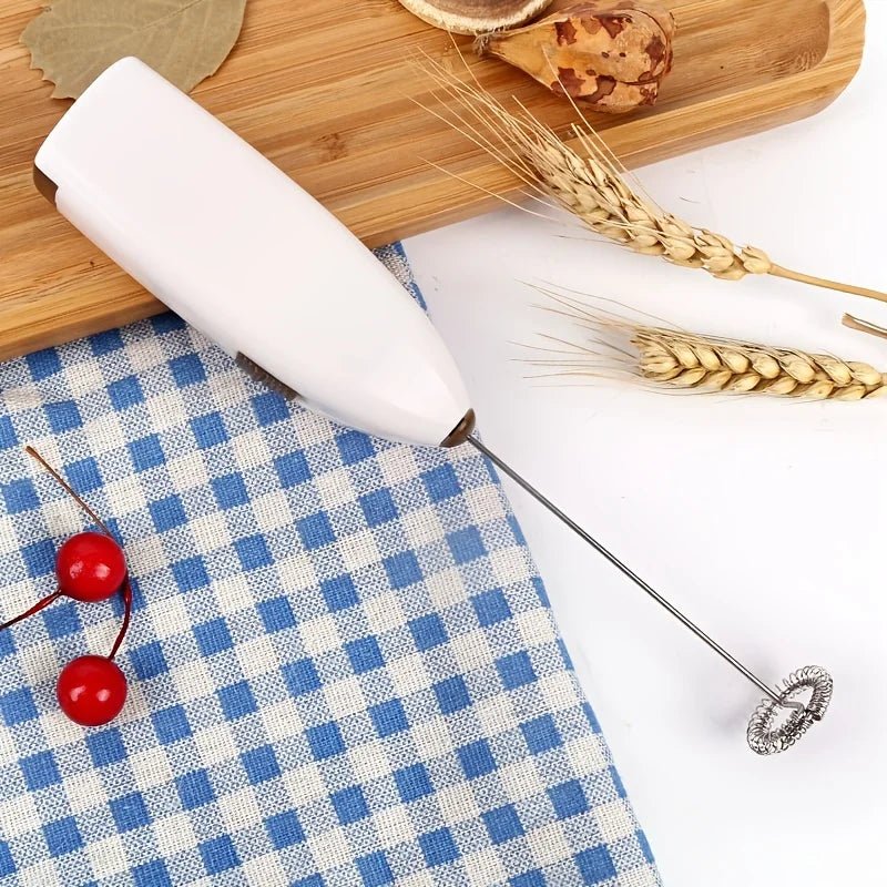 WhiskEase Mini Cordless Milk Frother for Quick Frothing