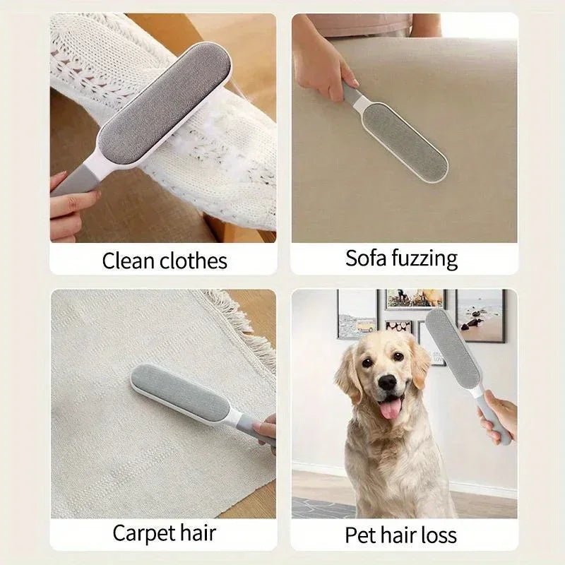 PurePaw Eco oboustranný kartáč na srst se znovupoužitelným odstraňovačem chlupů