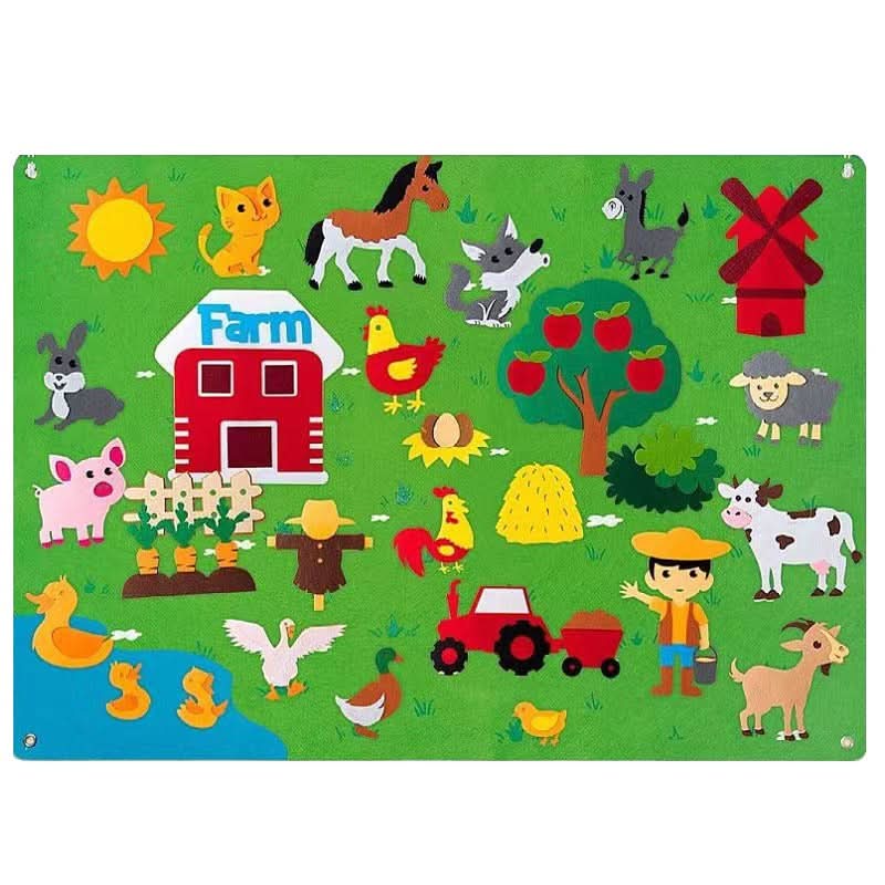 FeltCraft Playboard: Creative Tactile Game for Children to Spark Imagination