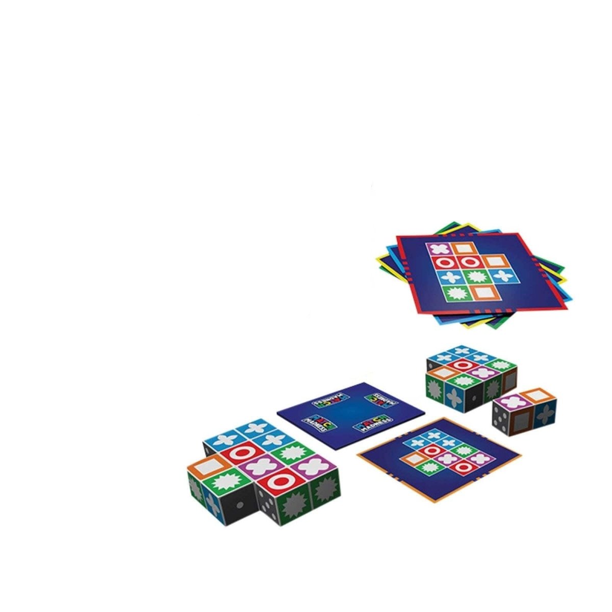 PatternPlay 60 Card Pattern Match Game With 20 Colorful Blocks For Kids And Families