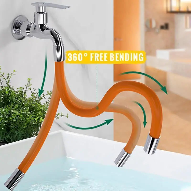 360° Faucet Sprayer With Double Pivot For Splash-Proof Rinsing