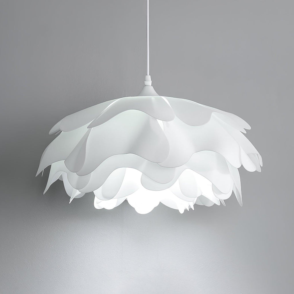 White Blossom Pendant Light With Petal Inspired Design