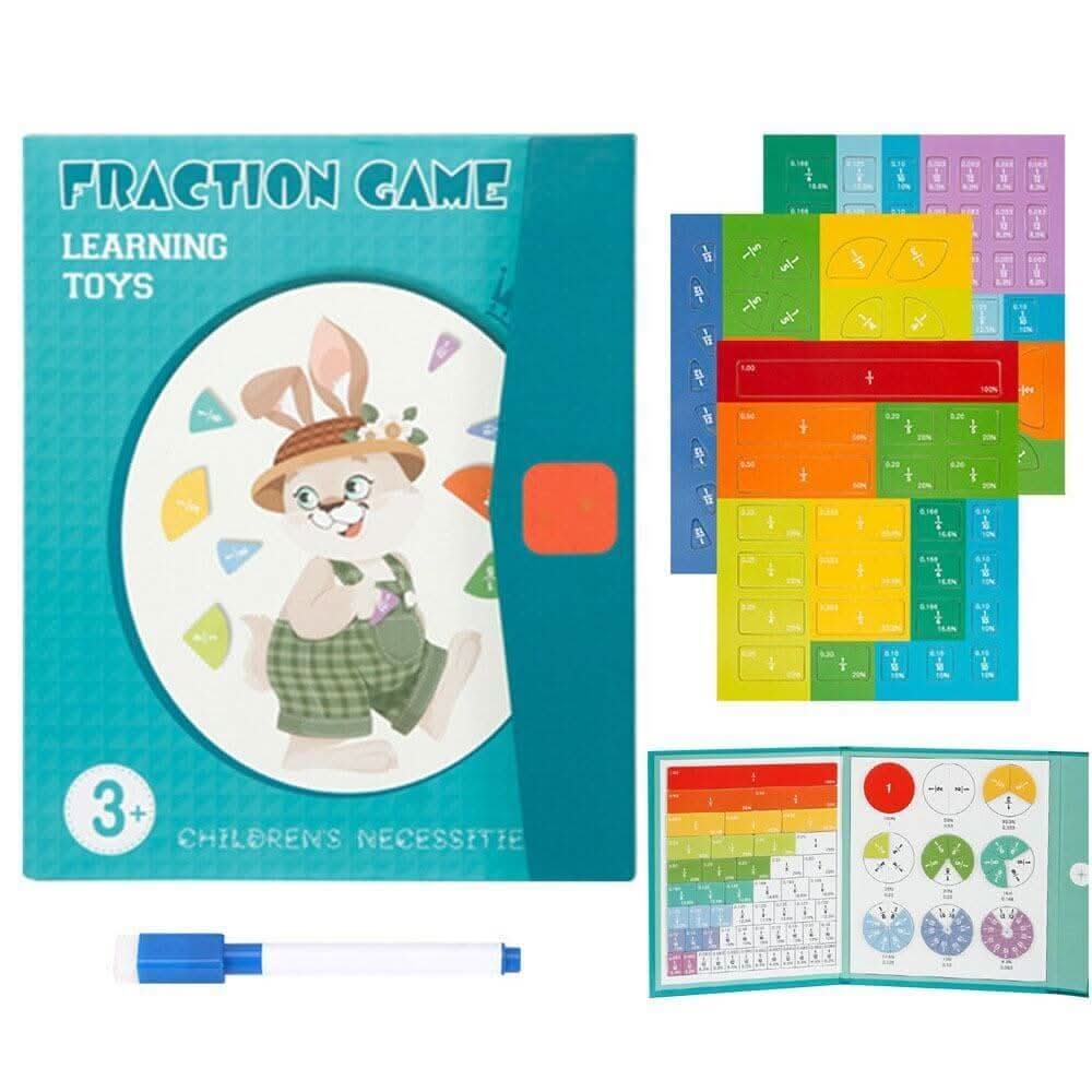 BrightQ Fraction Disc Set Magnetic Math Learning Tool Fraction And Decimal Set