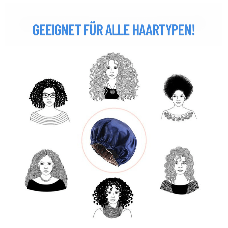 SilkGlow Satin-Haube für Übernachtlichen Haarschutz