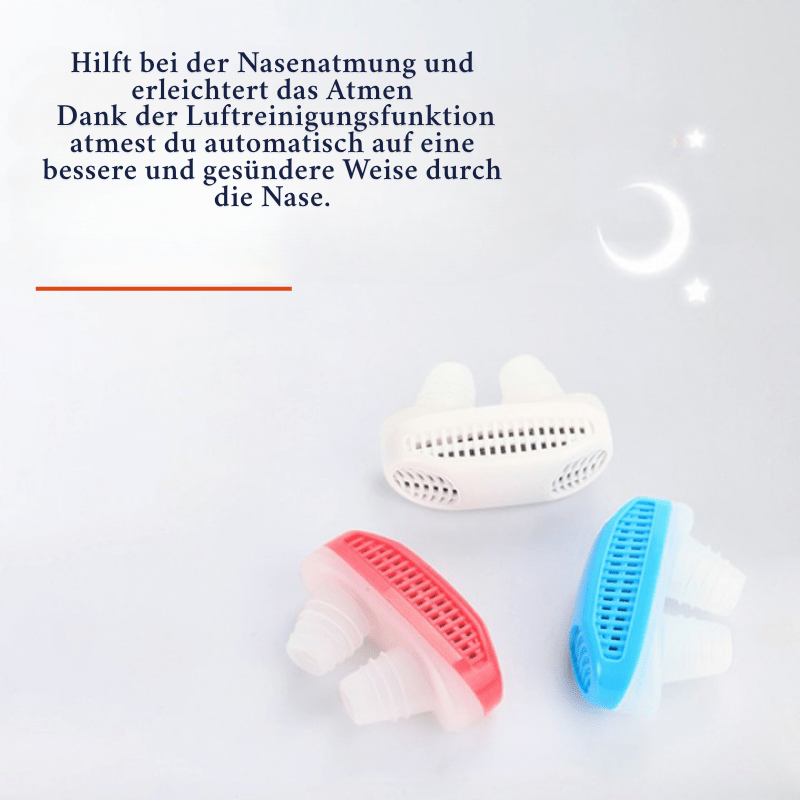 BreezeGuard Anti-Snoring Air Filter System For Better Sleep And Healthy Breathing