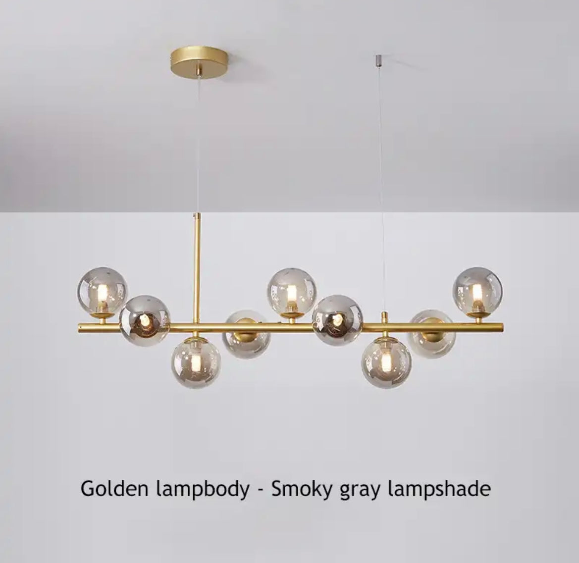 Astra Orb Nowoczesny LED Żyrandol Szklana I Żelazna Elegancja