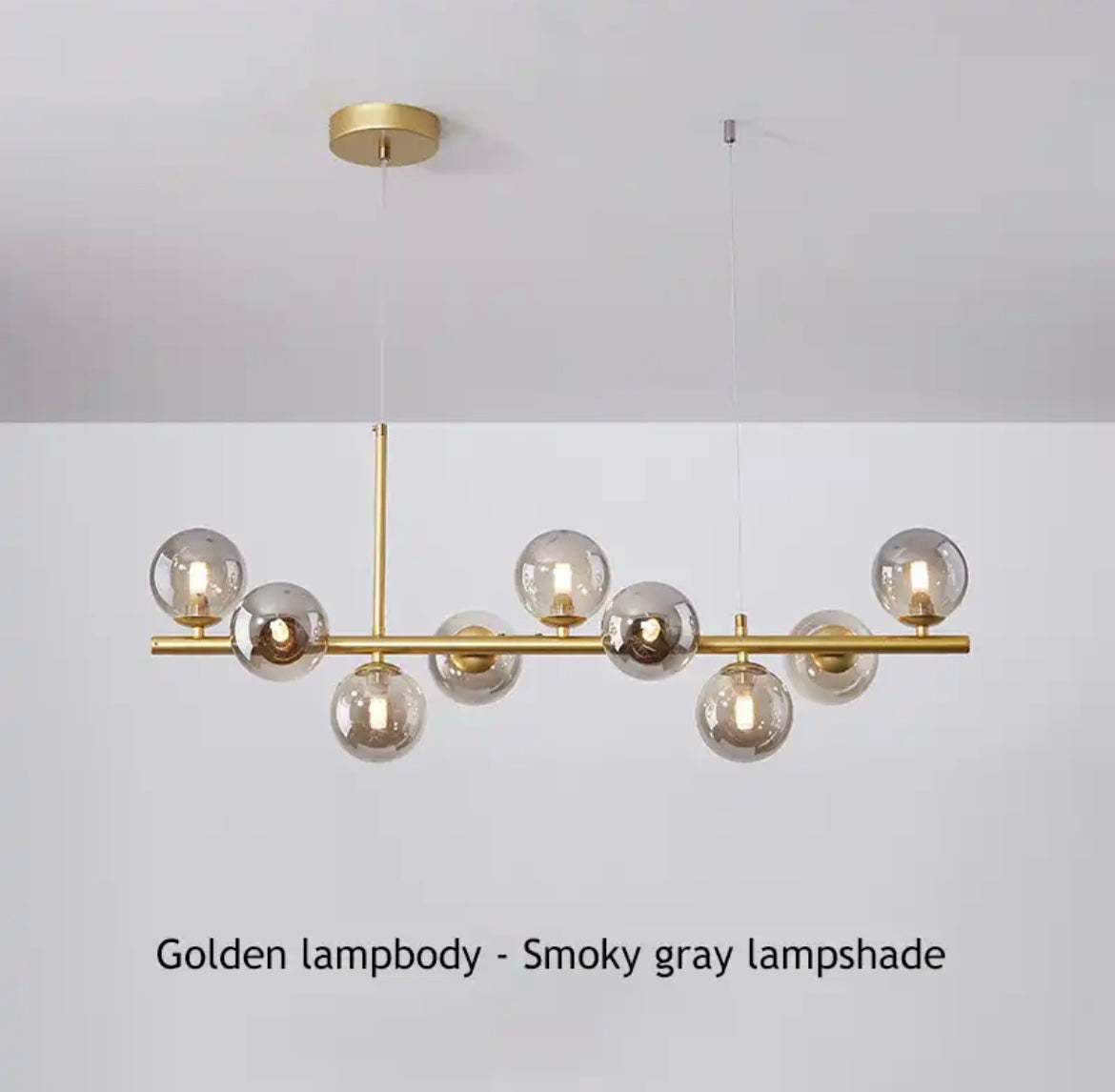 Astra Orb Nowoczesny LED Żyrandol Szklana I Żelazna Elegancja