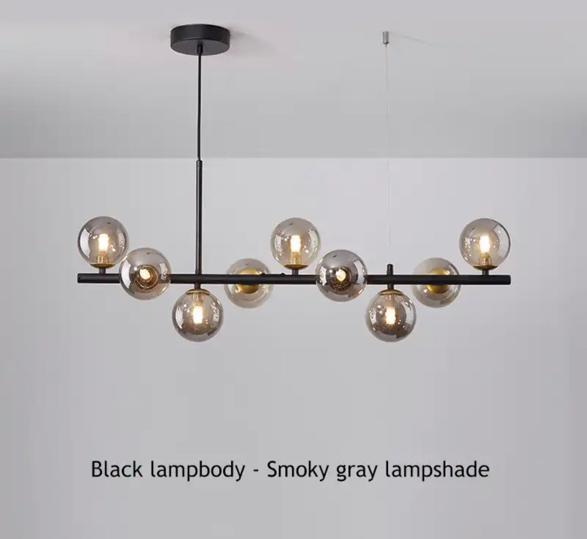 Astra Orb Nowoczesny LED Żyrandol Szklana I Żelazna Elegancja