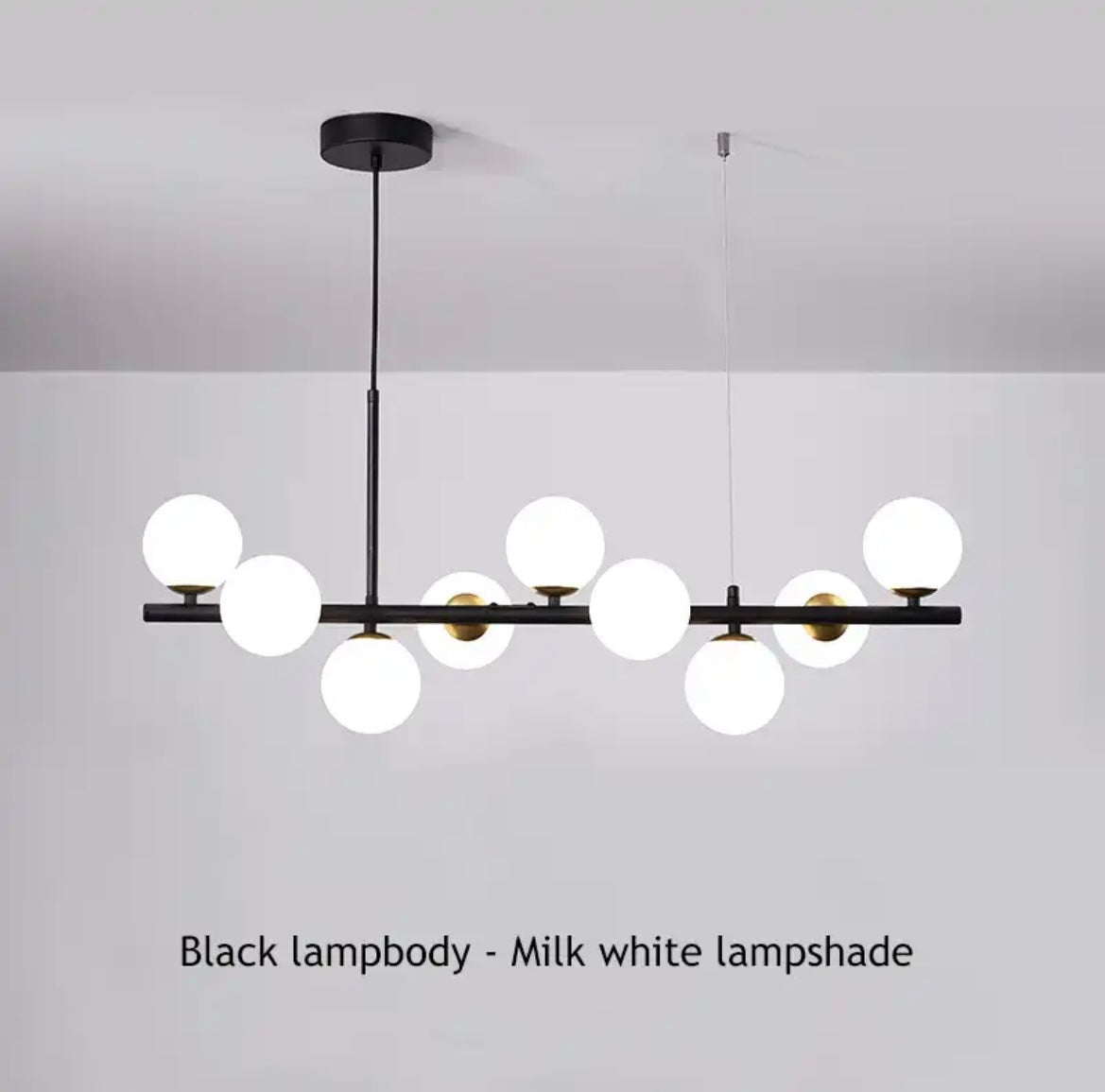 Astra Orb Nowoczesny LED Żyrandol Szklana I Żelazna Elegancja