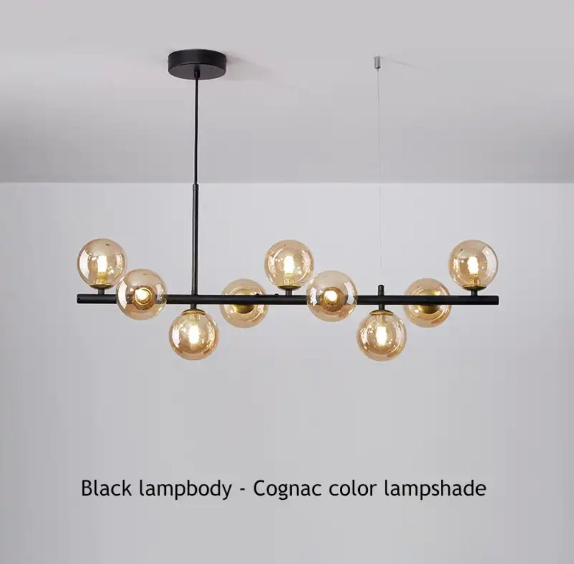 Astra Orb Nowoczesny LED Żyrandol Szklana I Żelazna Elegancja