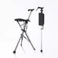 2-In-1 Folding Cane Chair With Built-In Seat And Lightweight Aluminum Walking Stick | Fervei