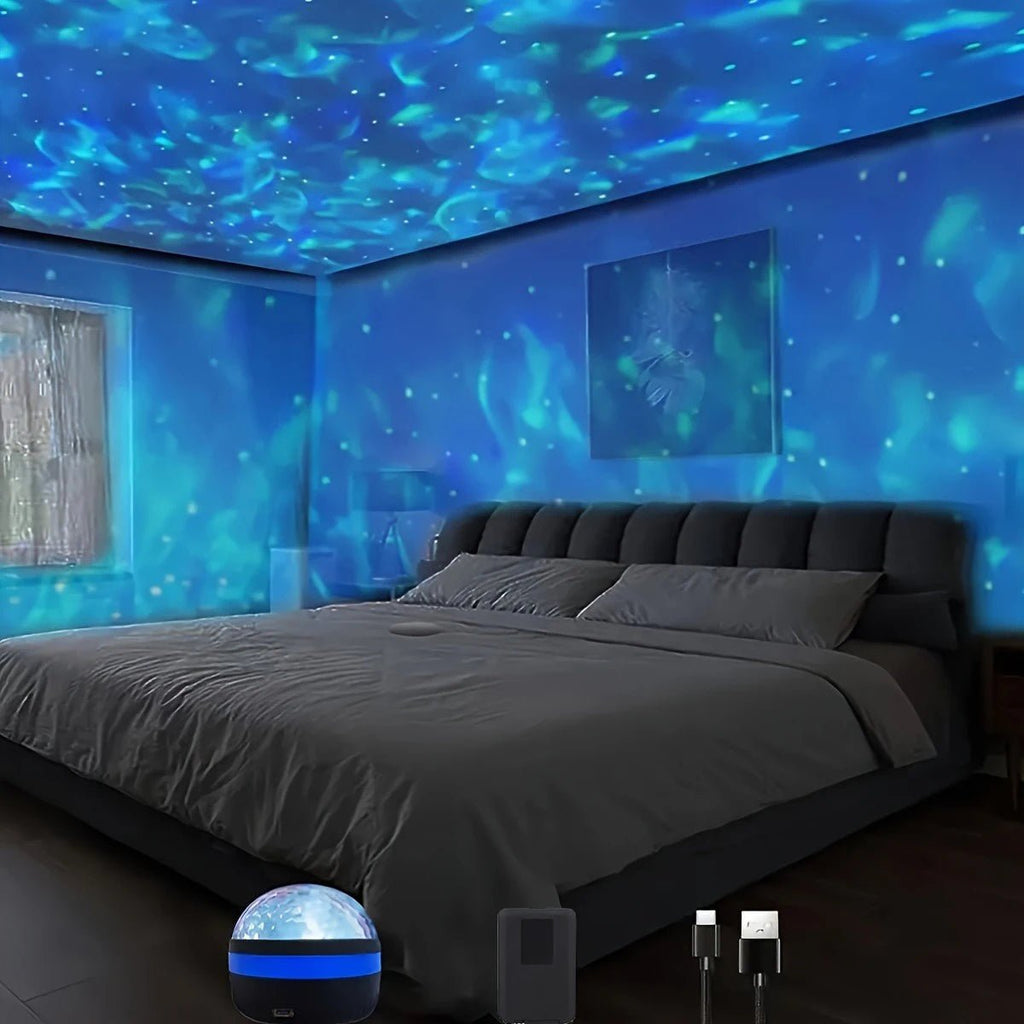 LumenSky USB napájená lampa projektor hvězdné oblohy do ložnice a na párty