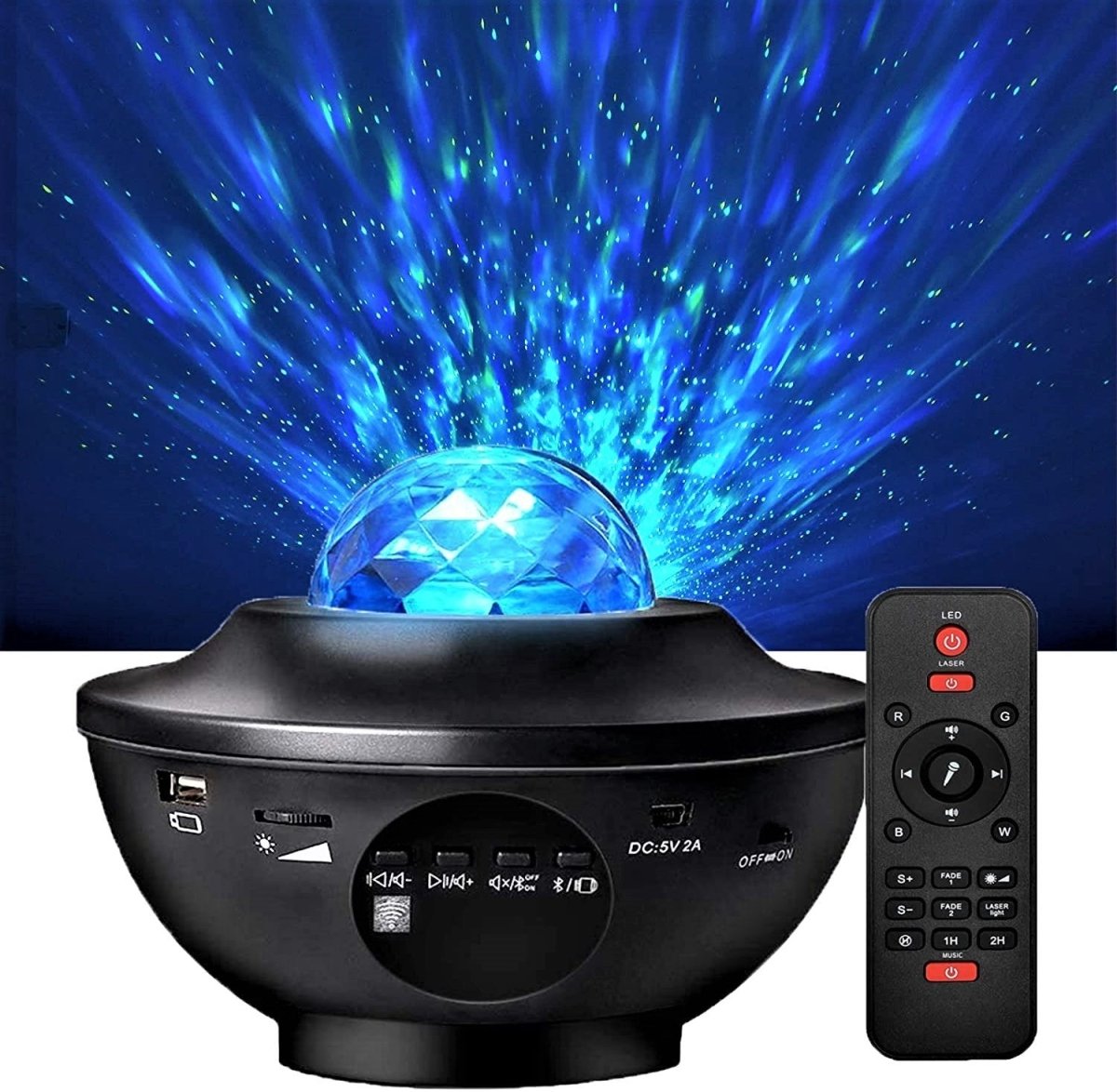 AstraNova Portable Galaxy Projector With Bluetooth Speaker And Remote