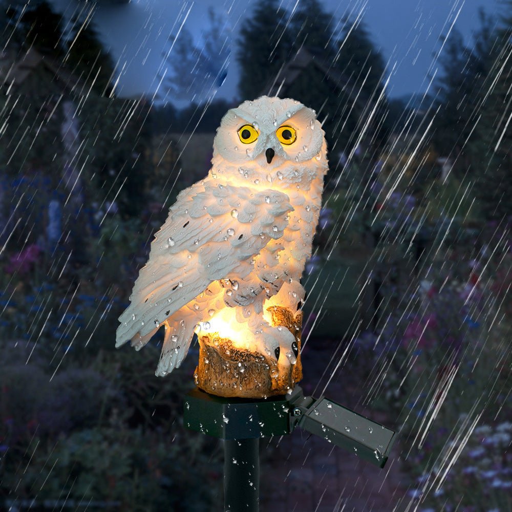 SolOwl Decorative Solar Owl Garden Light for Outdoor Decor