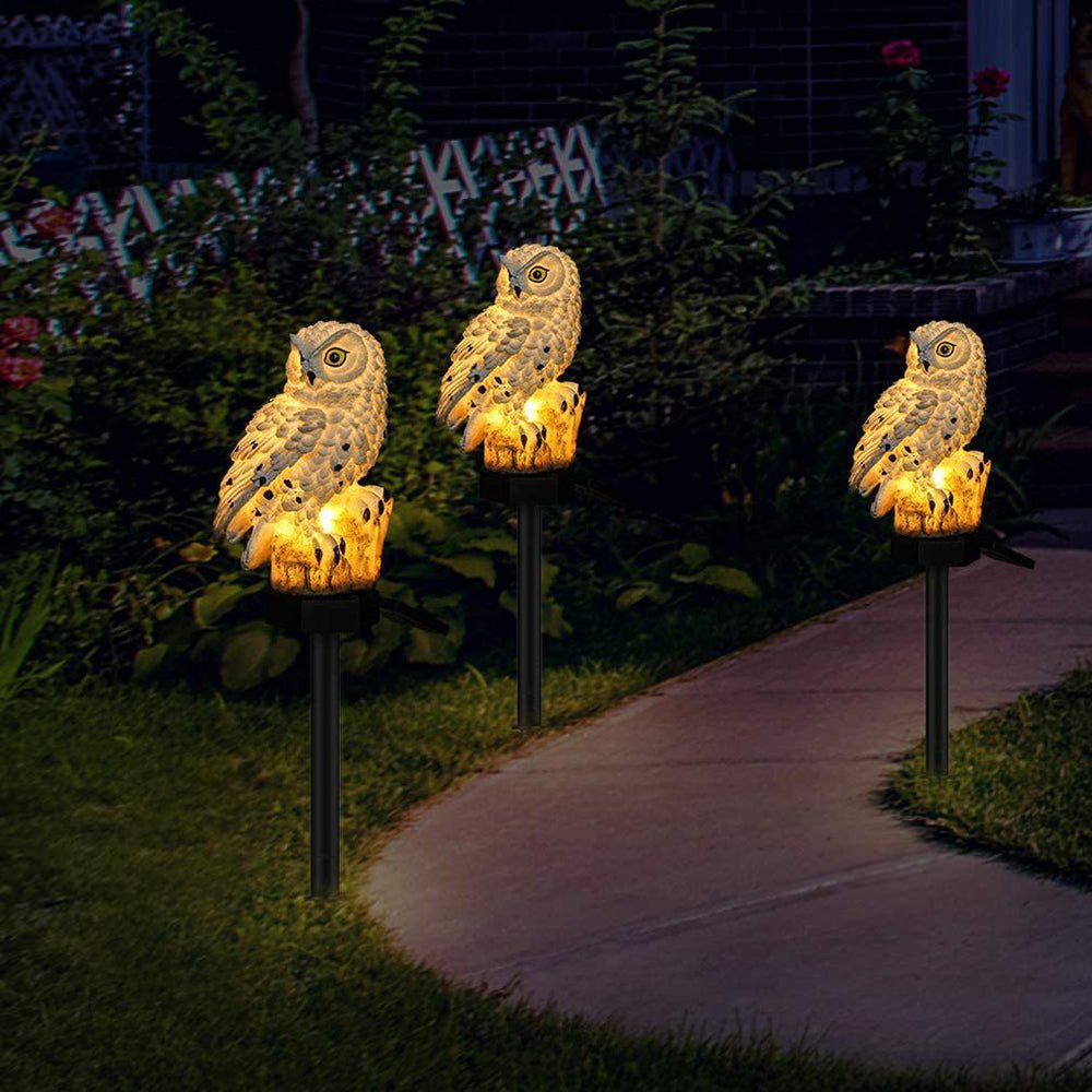 SolOwl Decorative Solar Owl Garden Light for Outdoor Decor
