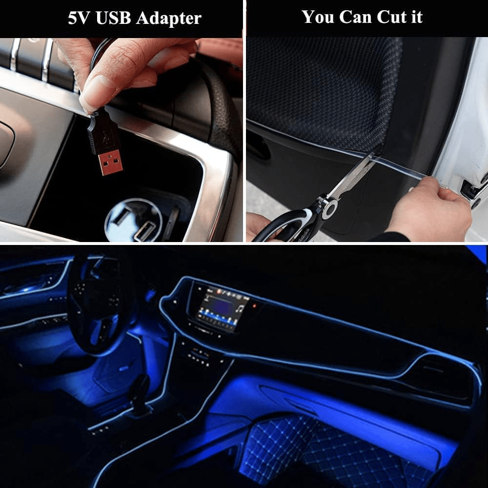 NovaGlide Decorative LED Light Strip For Car Interiors