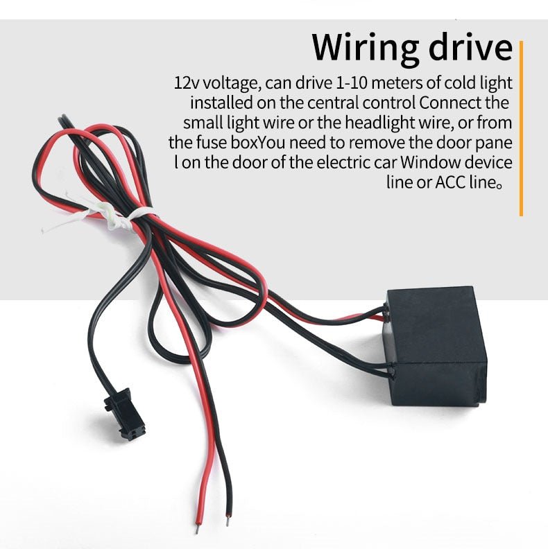 NovaGlide Decorative LED Light Strip For Car Interiors