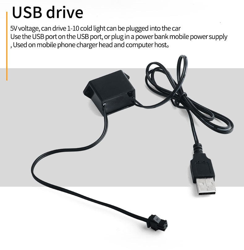 NovaGlide Decorative LED Light Strip For Car Interiors