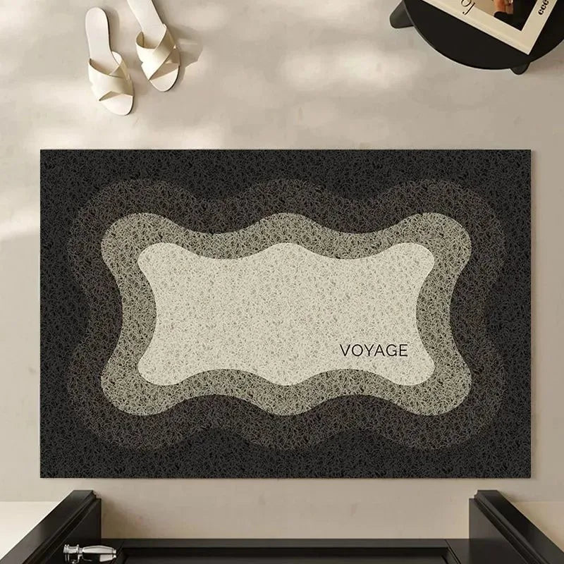 GeoWeave Geometrický flanelový koberec s měkkým protiskluzovým podkladem pro domácí dekoraci