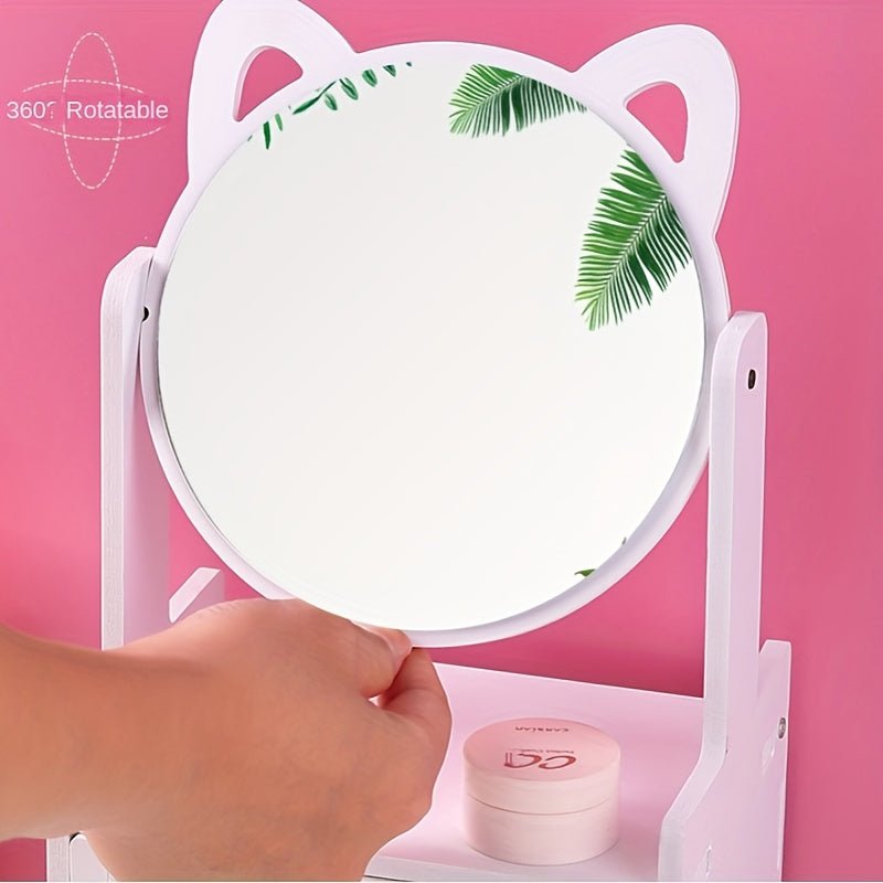 GlamNest kosmetické zrcátko s vestavěným úložným systémem