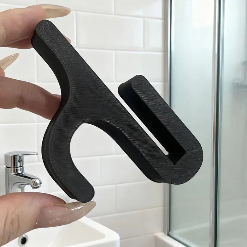 Gancio per Doccia in Vetro CrystalGlow per un'Armoniosa Organizzazione del Bagno