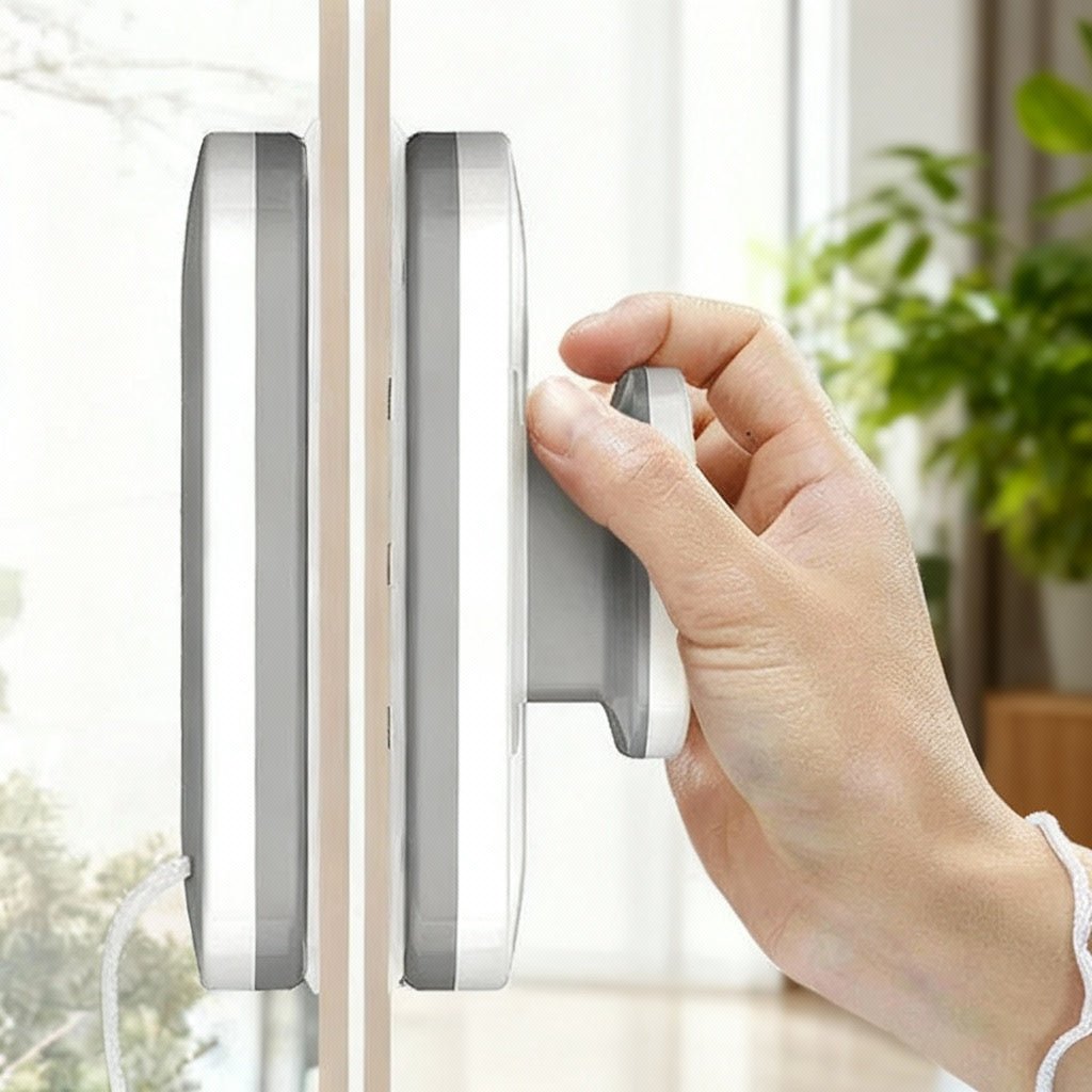 GlassGleam Double-Sided Magnetic Window Cleaner for Indoor and Outdoor Cleaning