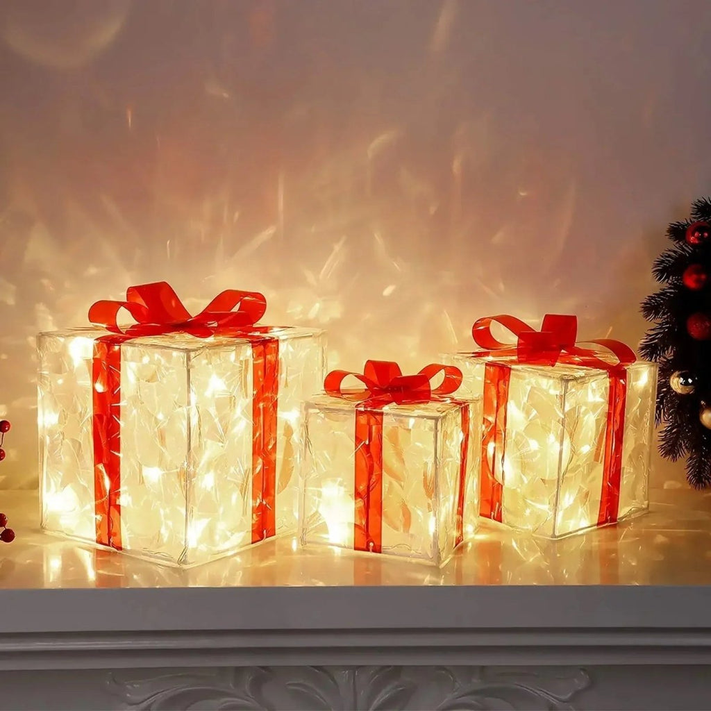 Luminabox Luminous Christmas Gift Box With 100 LED Lights For Festive Decoration