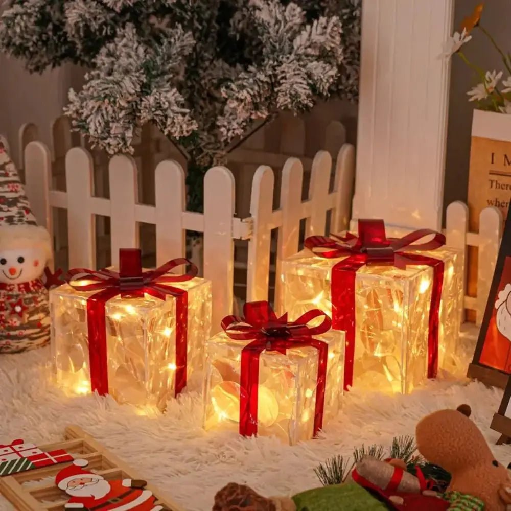 Luminabox Luminous Christmas Gift Box With 100 LED Lights For Festive Decoration