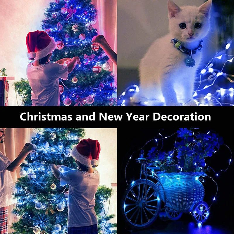 LumaGlow Warm White Battery-Operated String Lights For Home And Garden