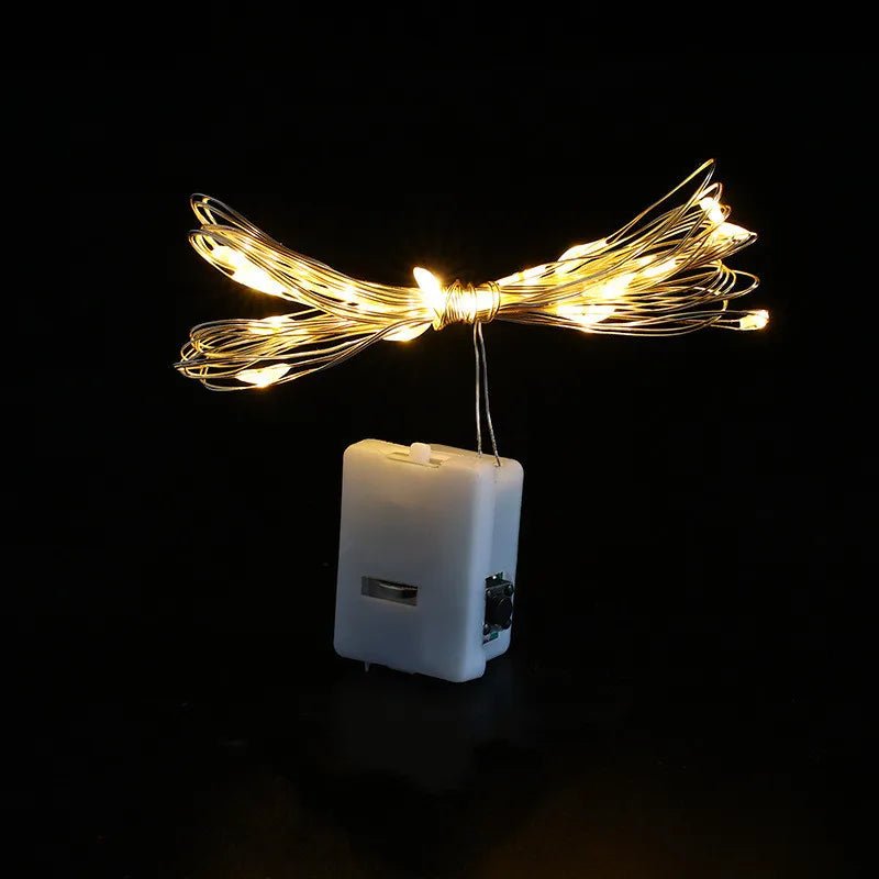 LumaGlow Warm White Battery-Operated String Lights For Home And Garden