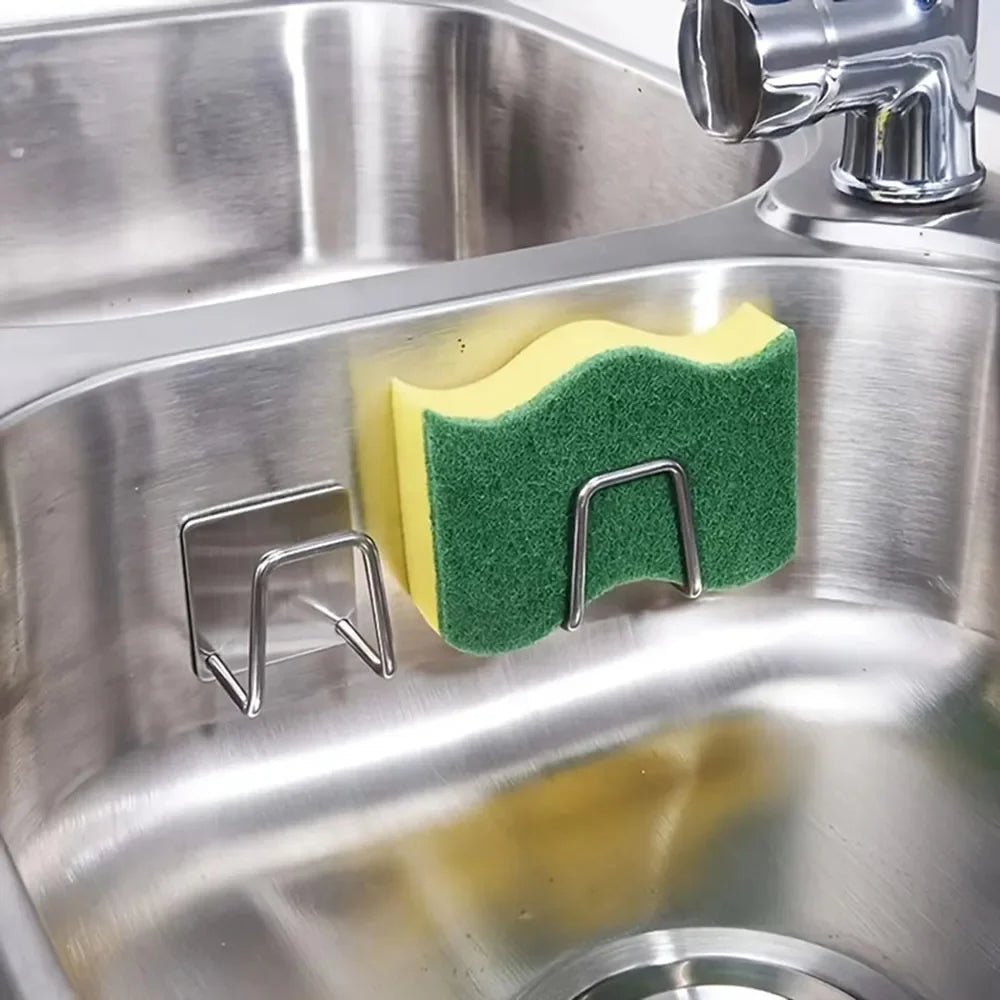 NovaSteel Platzsparender Edelstahl-Schwammhalter Für Spülen