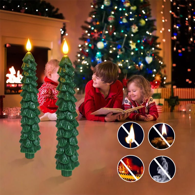 AuroraGlow Remote LED Candle Tree For Festive Holiday Magic