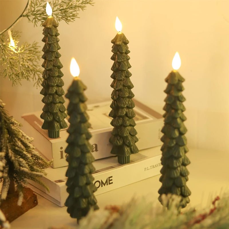 AuroraGlow Remote LED Candle Tree For Festive Holiday Magic