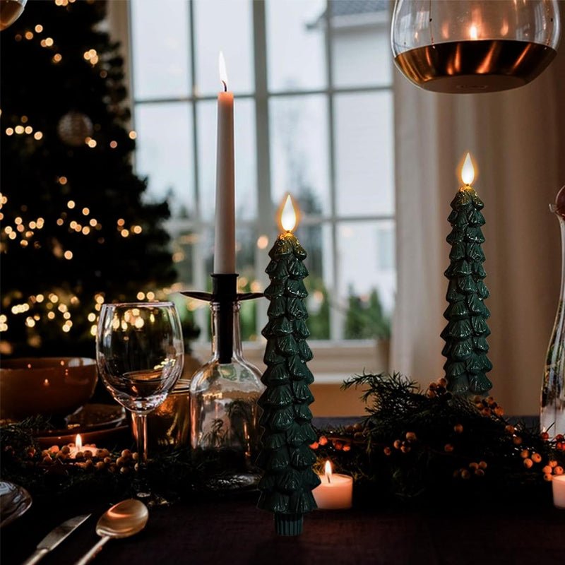 AuroraGlow Remote LED Candle Tree For Festive Holiday Magic
