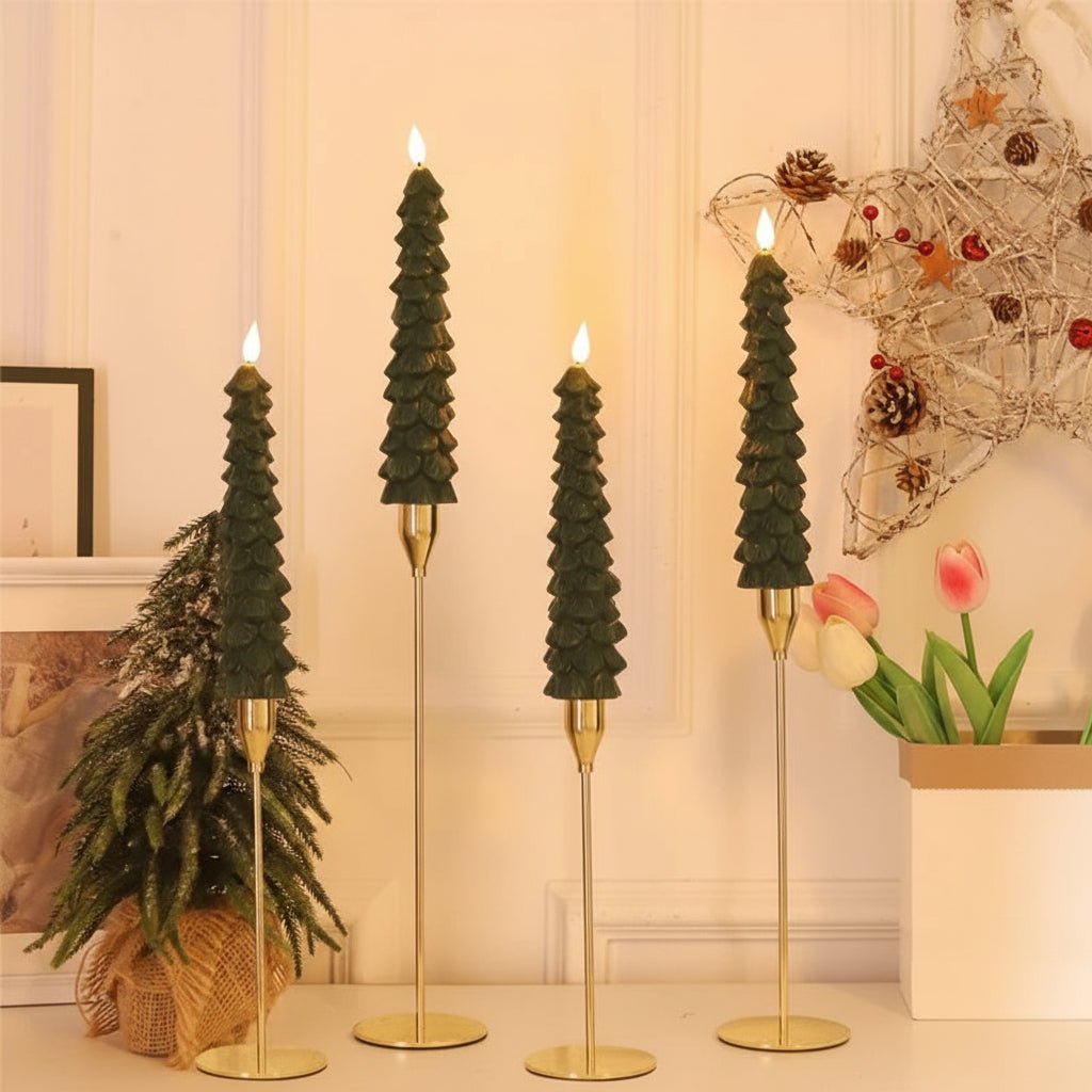 AuroraGlow Remote LED Candle Tree For Festive Holiday Magic