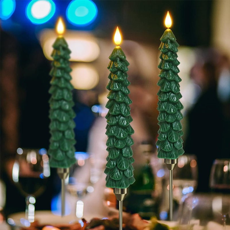 AuroraGlow Remote LED Candle Tree For Festive Holiday Magic