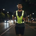 AuroraRun Reflective Running And Cycling Safety Vest With Pocket For Phone And Wallet