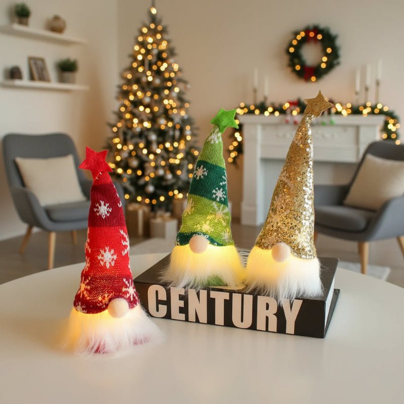 LumaBelle Glowing Christmas Doll With Warm Yellow Glow For Festive Decor