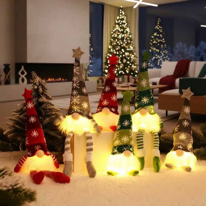 LumaBelle Glowing Christmas Doll With Warm Yellow Glow For Festive Decor