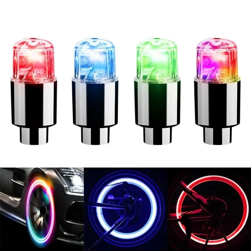 LumaCaps LED ventilkové krytky pro auta, kola a skútry