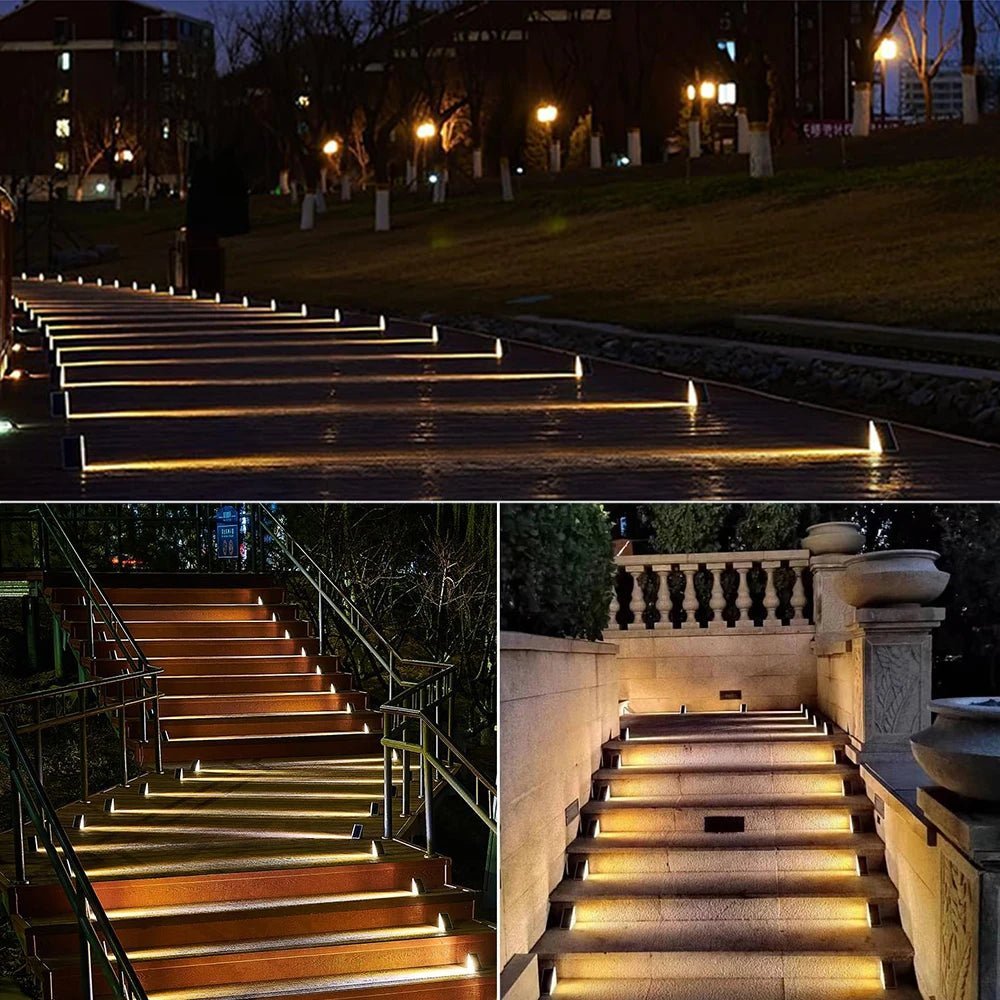Luci Solari SolGlo per Gradini di Giardini e Aree Esterne