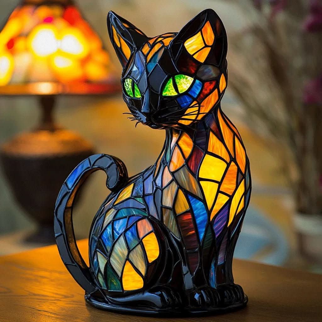 NovaPurr Playful LED Cat Night Light With Soft Ambient Glow
