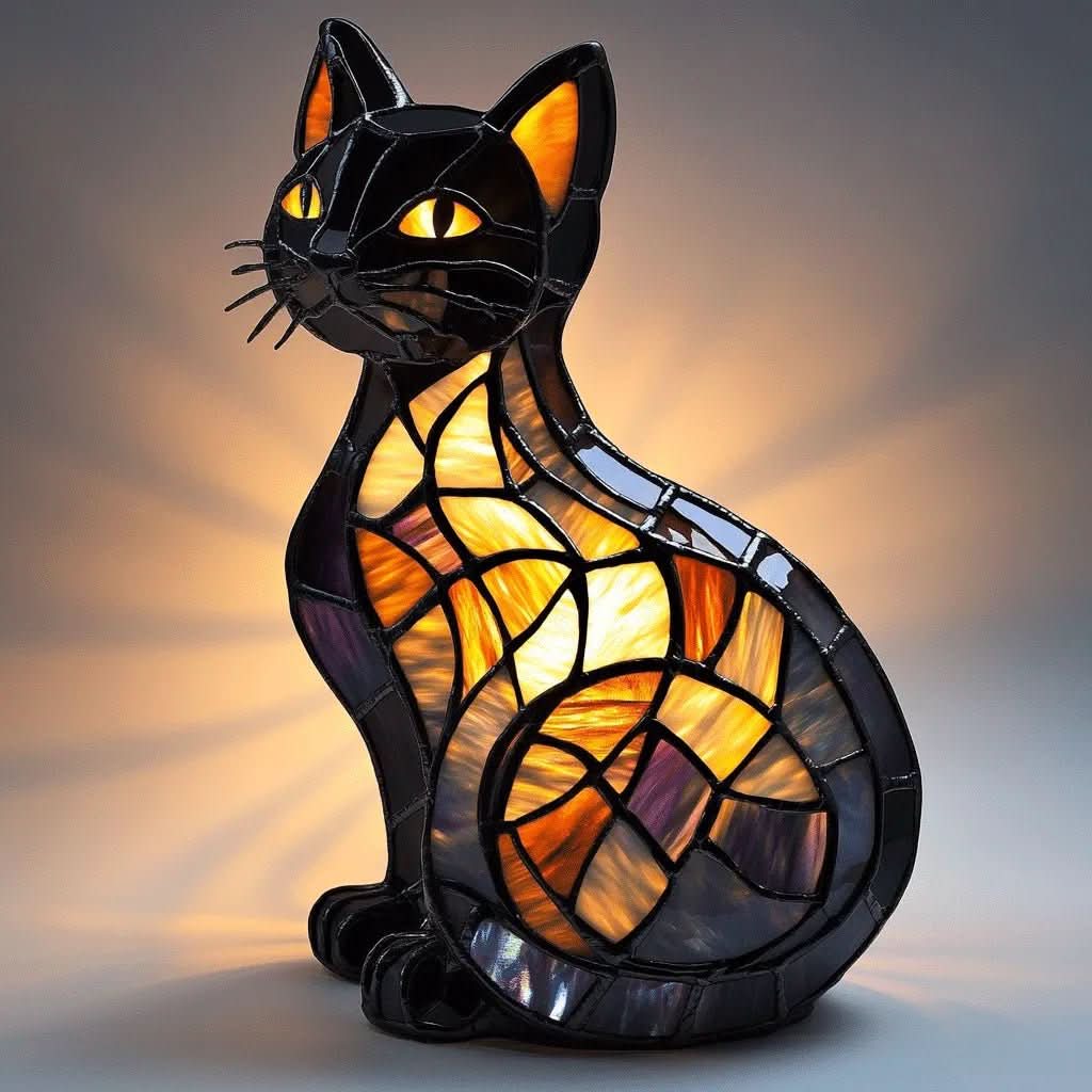NovaPurr Playful LED Cat Night Light With Soft Ambient Glow
