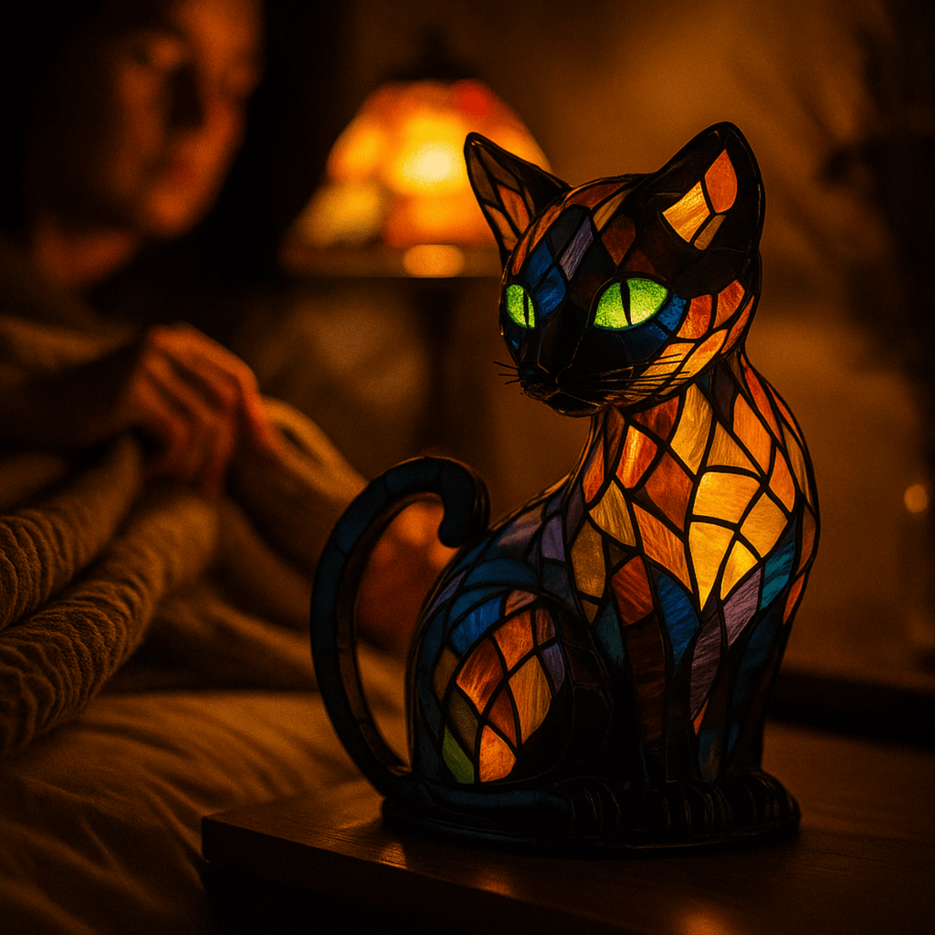 NovaPurr Playful LED Cat Night Light With Soft Ambient Glow