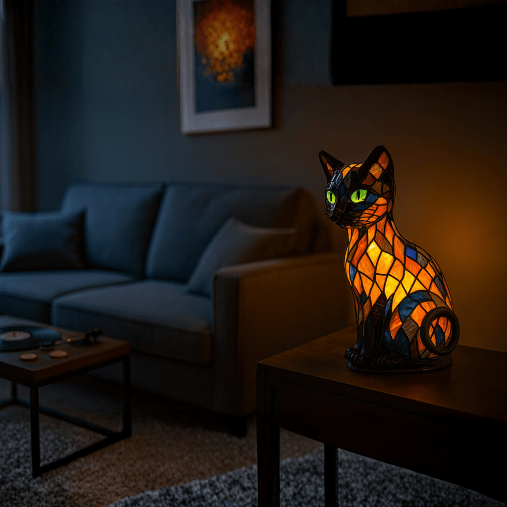 NovaPurr Playful LED Cat Night Light With Soft Ambient Glow
