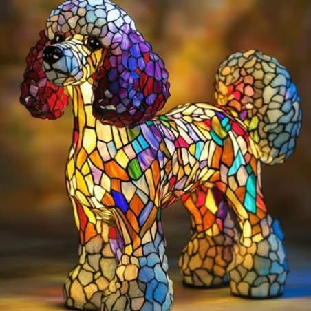 LumaPals Artistic LED Night Lamp With Dog Breeds for Home Decor