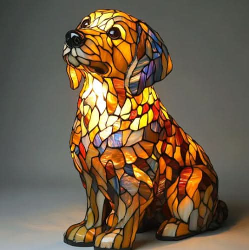 LumaPals Artistic LED Night Lamp With Dog Breeds for Home Decor