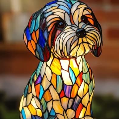 LumaPals Artistic LED Night Lamp With Dog Breeds for Home Decor