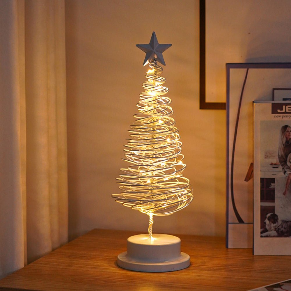 Aurora spirálový LED vánoční stromek s hvězdou (33 cm)